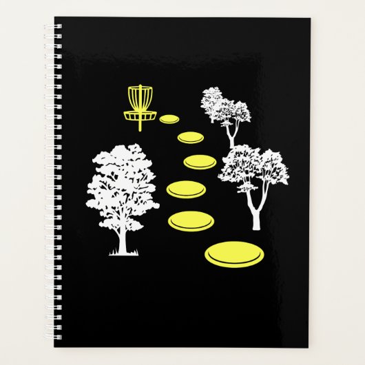 Disc Golf Bossen Disc Golfer Gift Planner (Voorkant)