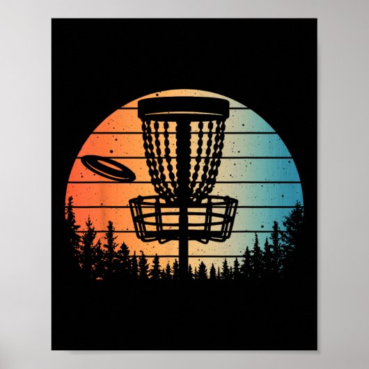 Disc Golf Cadeau Disc Golfer Spullen En Accessoire Poster (Voorkant)
