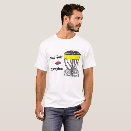 Disc Golf Champion mannen t-shirt (Voorkant volledig)