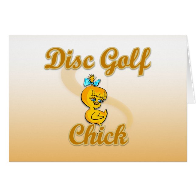 Disc Golf Chick (Voorkant Horizontaal)