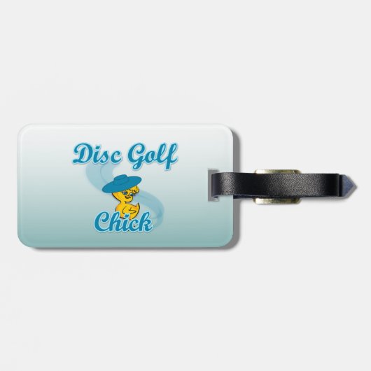 Disc Golf Chick #3 Bagagelabel (Achterkant horizontaal)