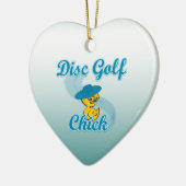 Disc Golf Chick #3 Keramisch Ornament (Links)
