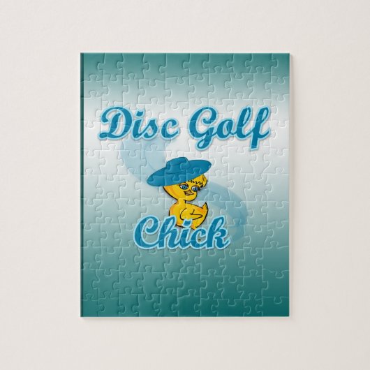 Disc Golf Chick #3 Legpuzzel (Verticaal)