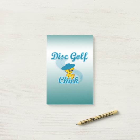 Disc Golf Chick #3 Post-it® Notes (Op bureau)