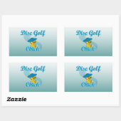 Disc Golf Chick #3 Rechthoekige Sticker (Vel)