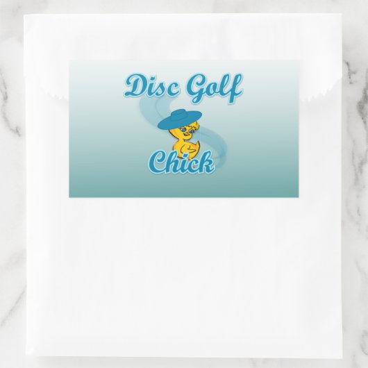 Disc Golf Chick #3 Rechthoekige Sticker (Tas)