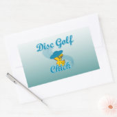 Disc Golf Chick #3 Rechthoekige Sticker (Envelop)