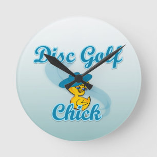 Disc Golf Chick #3 Ronde Klok
