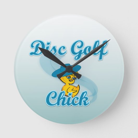 Disc Golf Chick #3 Ronde Klok (Voorkant)