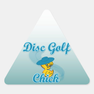 Disc Golf Chick #3 Sticker