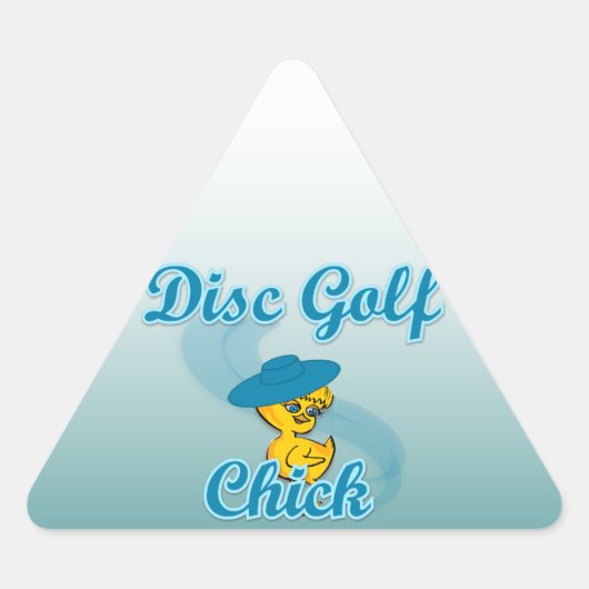 Disc Golf Chick #3 Sticker (Voorkant)