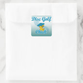 Disc Golf Chick #3 Vierkante Sticker (Tas)