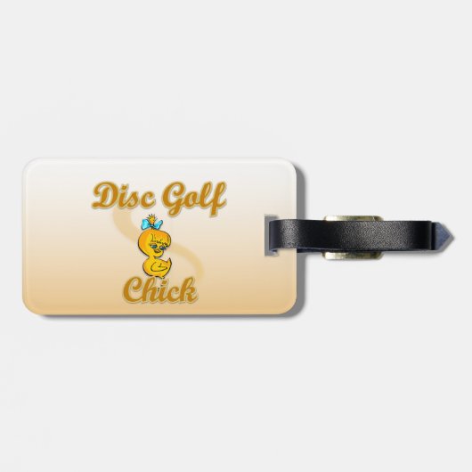 Disc Golf Chick Bagagelabel (Achterkant horizontaal)