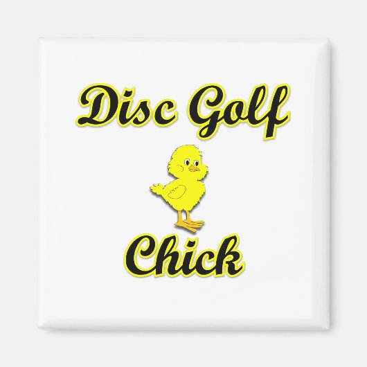 Disc Golf Chick Magneet (Voorkant)