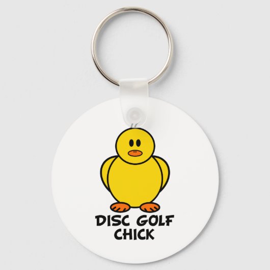 Disc Golf Chick Sleutelhanger (Voorkant)