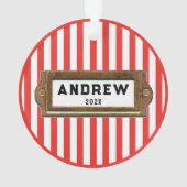 Disc Golf Christmas Collectible 2024 Ornament (achterkant)