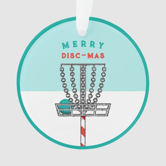 Disc Golf Christmas Collectible 2024 Ornament (voorkant)
