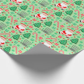 Disc Golf Christmas Gift Wrapping Paper Cadeaupapier (Hoek)