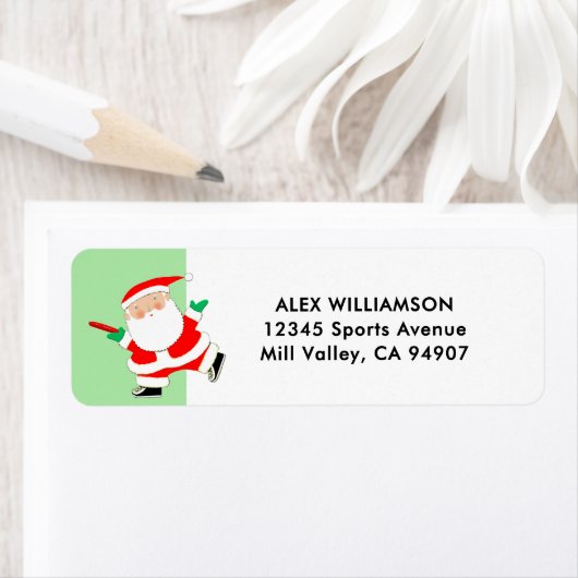 Disc Golf Christmas Holiday Label (Insitu)