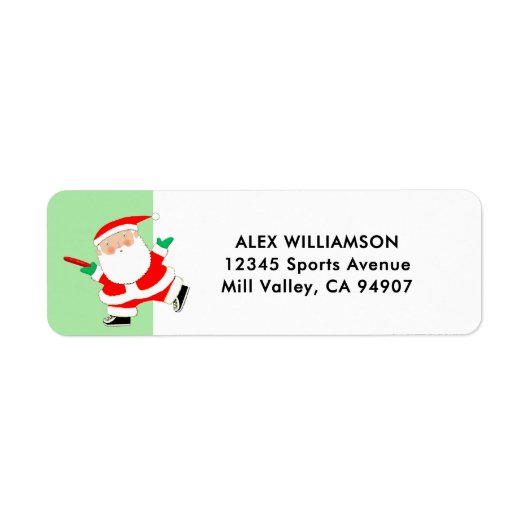 Disc Golf Christmas Holiday Label (Voorkant)