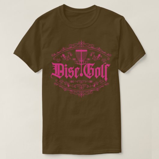 Disc Golf Classic Speler Roze T-shirt (Design voorkant)