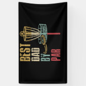 Disc Golf Dad Best Dad By Par Spandoek (Verticaal)