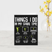 Disc golf dingen die ik doe in mijn vrije tijd fri kaart (Gele Bloem)