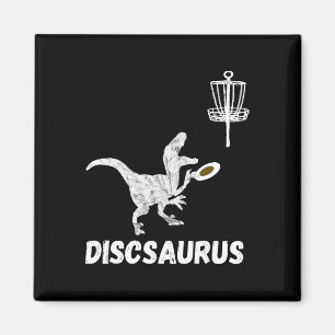 Disc Golf Dinosaur Frolfing T-rex Dino Grappige Di Magneet