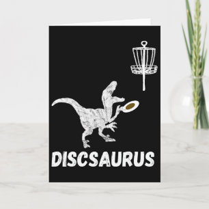 Disc Golf Dinosaurus Frolfing T-rex Dino Grappige  Kaart