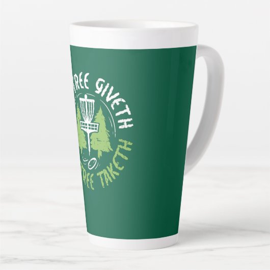 Disc Golf Disc Golf Player Gift Latte Mok (Rechterhoek)