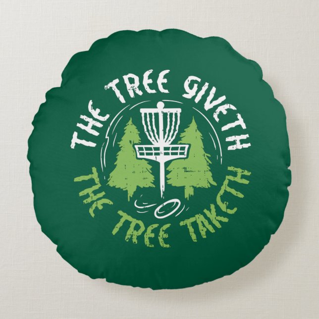 Disc Golf Disc Golf Player Gift Rond Kussen (Voorkant)