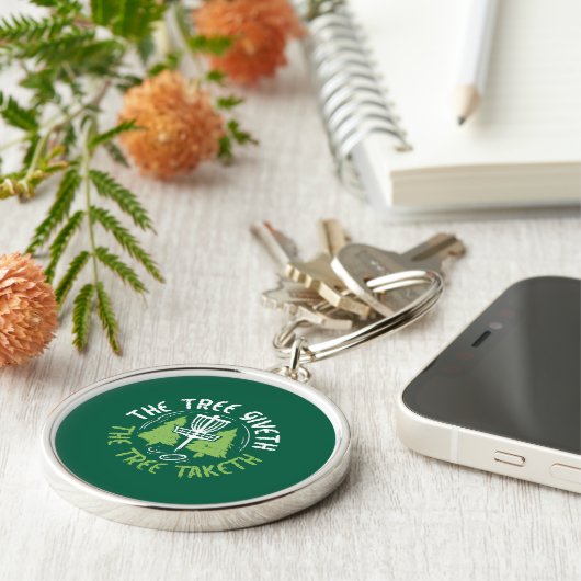 Disc Golf Disc Golf Player Gift Sleutelhanger (Zijkant)