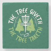 Disc Golf Disc Golf Player Gift Stenen Onderzetter (Voorkant)