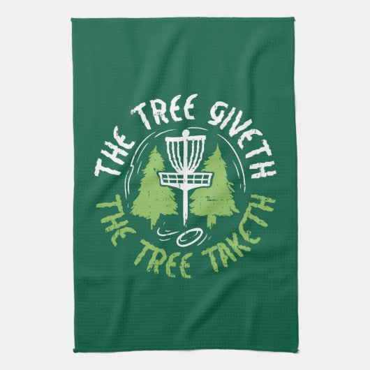 Disc Golf Disc Golf Player Gift Theedoek (Verticaal)