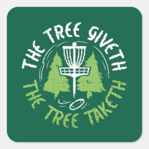 Disc Golf Disc Golf Player Gift Vierkante Sticker