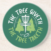 Disc Golf Disc Golf Player Gift Zandsteen Onderzetter (Voorkant)