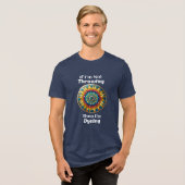 Disc Golf Dyeing Humor Tri-Blend Shirt (Voorkant volledig)
