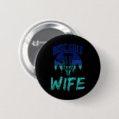 Disc Golf Echtgenote Disc Golfer Disc Golf Speler Ronde Button 5,7 Cm (Voorkant /achterkant)