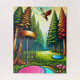 Disc Golf en Eagle thema Legpuzzel