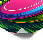 Disc Golf en Eagle thema Poster (Hoek)