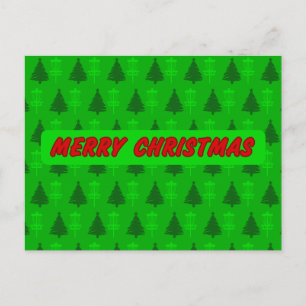 Disc-golf- en kerstkaart uitnodiging briefkaart
