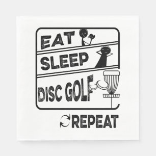 Disc Golf Eten Slapen Herhalen Servet