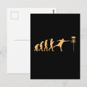 Disc Golf Evolutie Briefkaart (Voorkant / Achterkant)