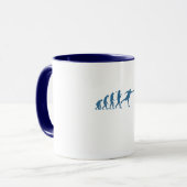 Disc Golf Evolutie - Leuk Cadeau voor Disc Golfer Mok (Voorkant links)