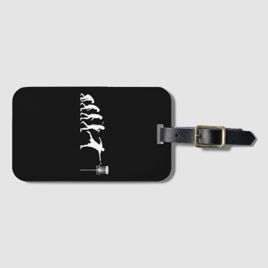 Disc Golf Evolution Disc Golf Gifts Bagagelabel (Voorkant (horizontaal))