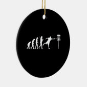 Disc Golf Evolution Disc Golf Gifts Keramisch Ornament (Rechts)