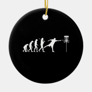 Disc Golf Evolution Disc Golf Gifts Keramisch Ornament
