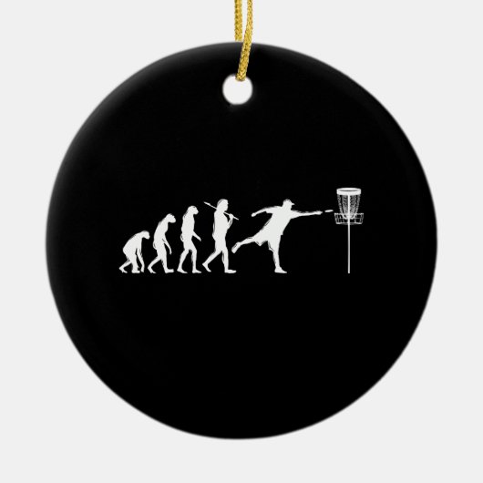 Disc Golf Evolution Disc Golf Gifts Keramisch Ornament (Voorkant)