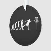 Disc Golf Evolution Disc Golf Gifts Ornament (voorkant)