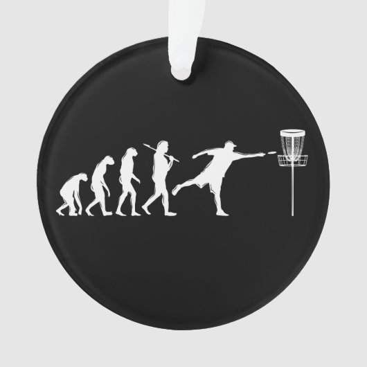 Disc Golf Evolution Disc Golf Gifts Ornament (voorkant)